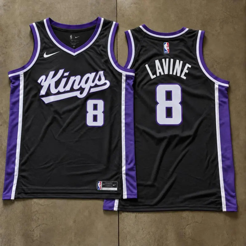 Sacramento Kings Zach LaVine Black Jersey