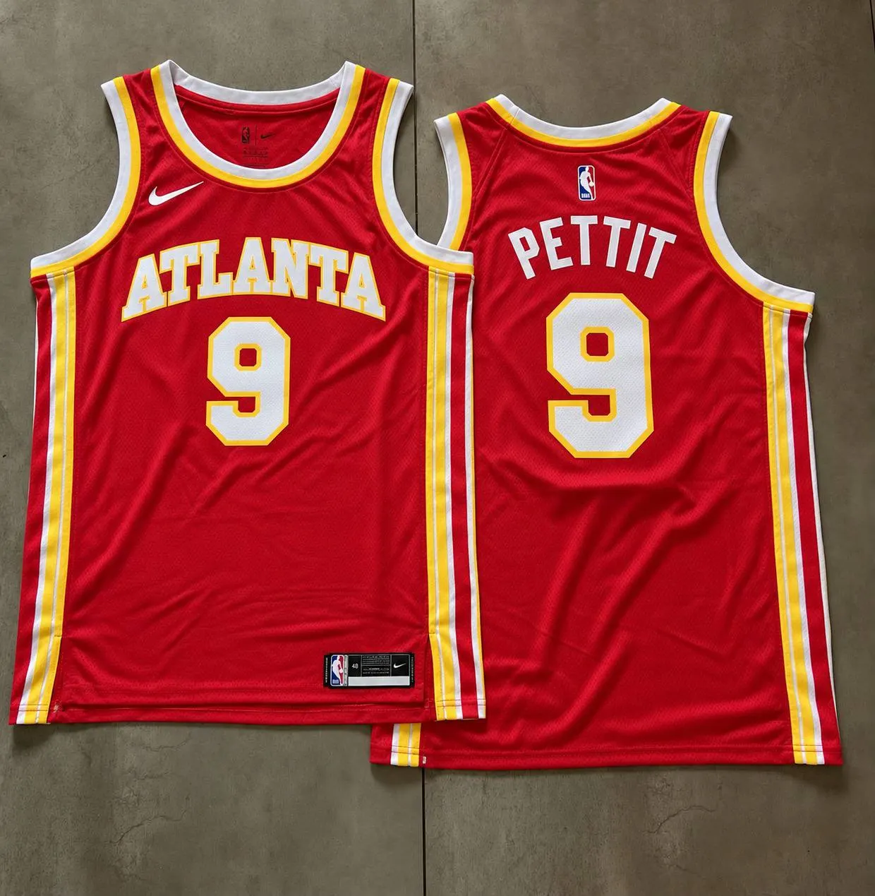Atlanta Hawks Bob Pettit Red Jersey