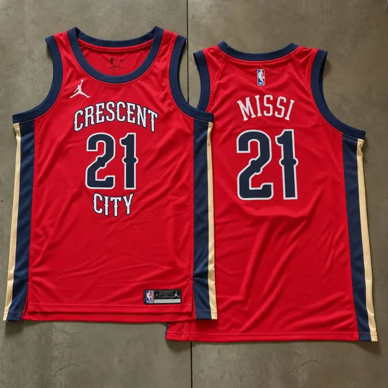 New Orleans Pelicans Yves Missi Red Jersey