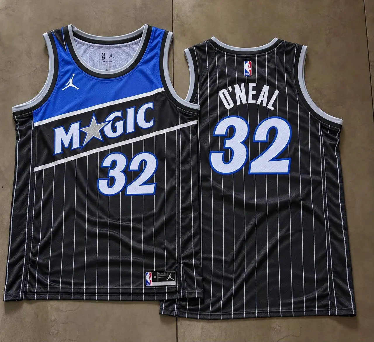 Orlando Magic Shaquille O’Neal Black And Blue Jersey