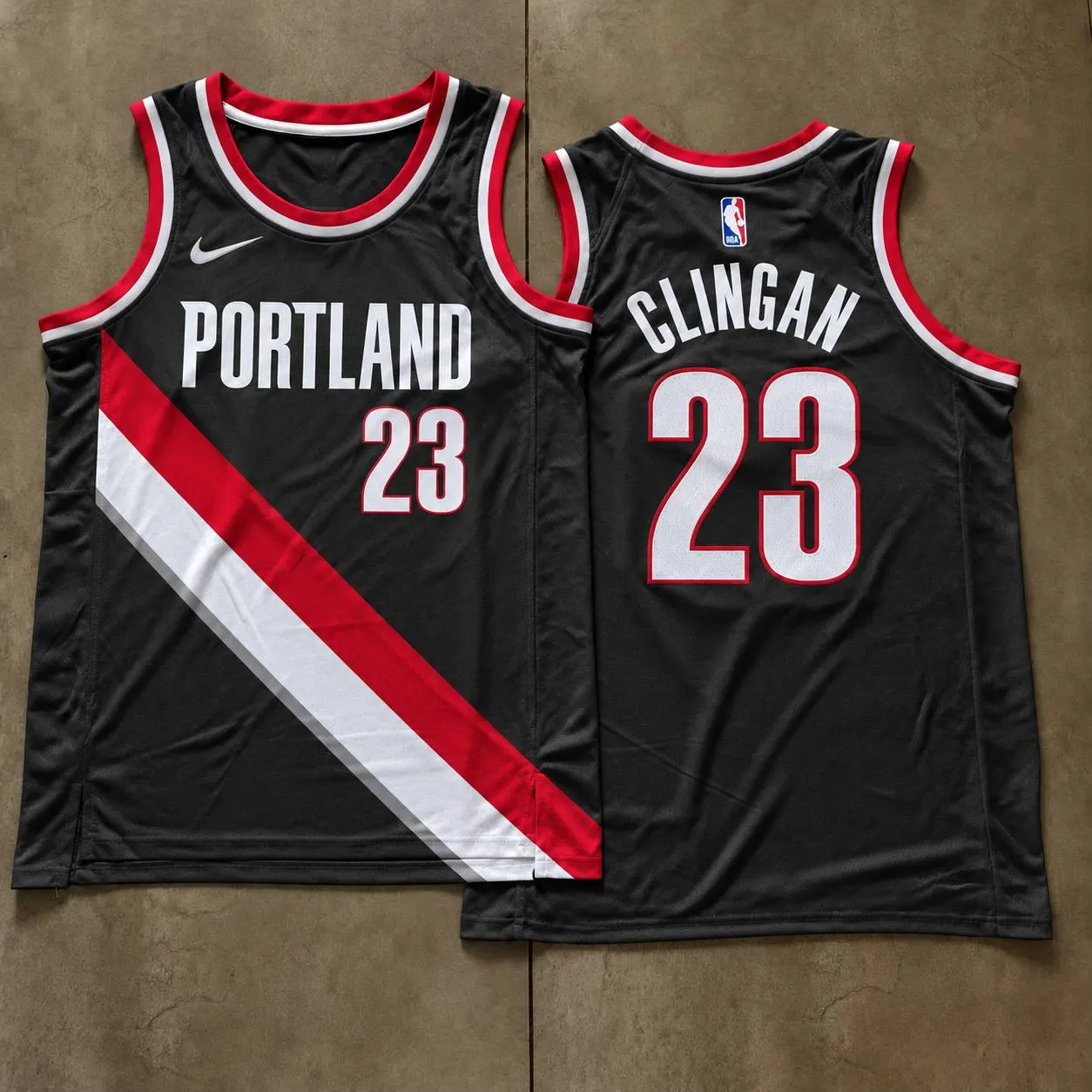 Portland Trail Blazers Donovan Clingan Black Jersey