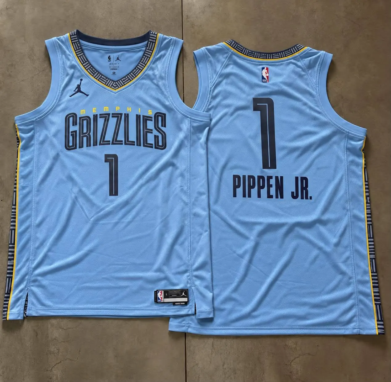 Memphis Grizzlies Scotty Pippen Jr. Light Blue Jersey