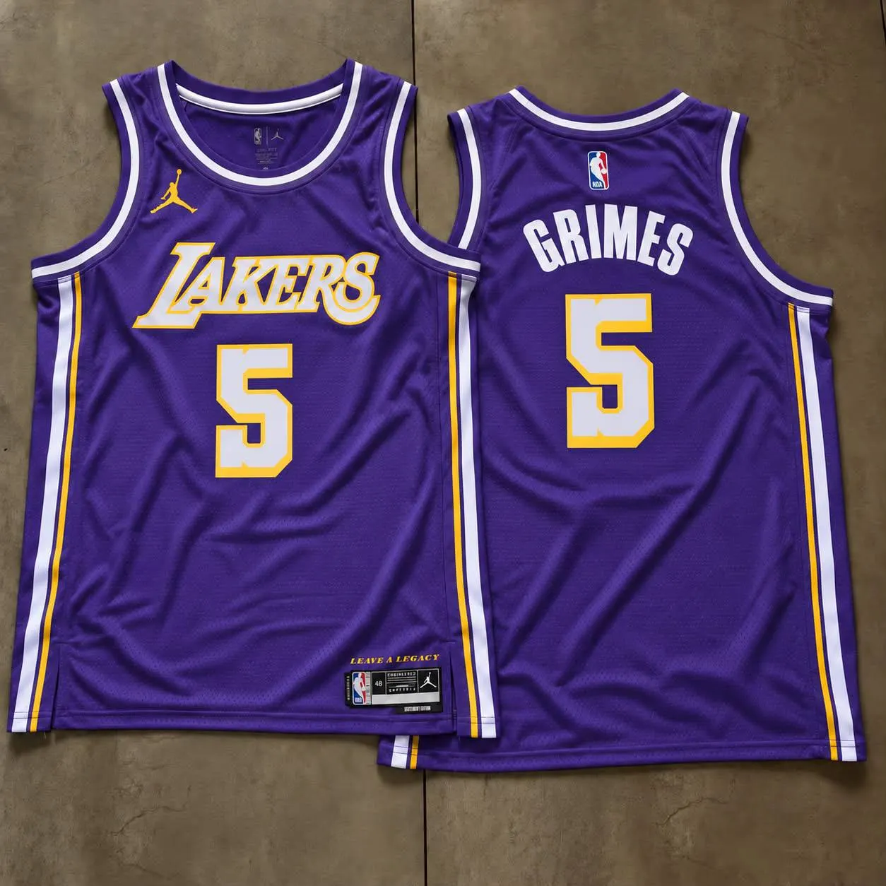 Los Angeles Lakers Quentin Grimes Purple Jersey