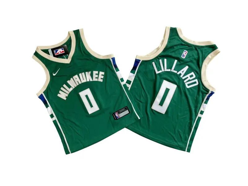 MILWAUKEE BUCKS DAMIAN LILLARD GREEN JERSEY