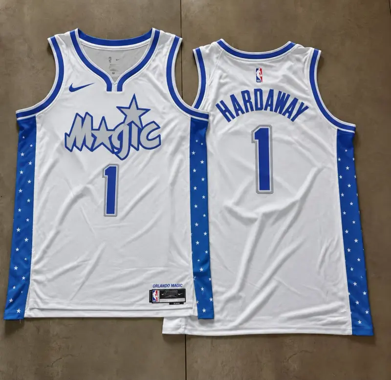 Orlando Magic Anfernee Hardaway White Jersey