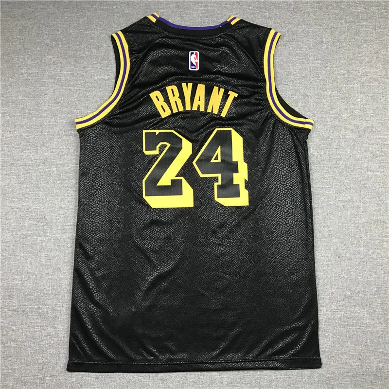LOS ANGELES LAKERS KOBE BRYANT BLACK JERSEY