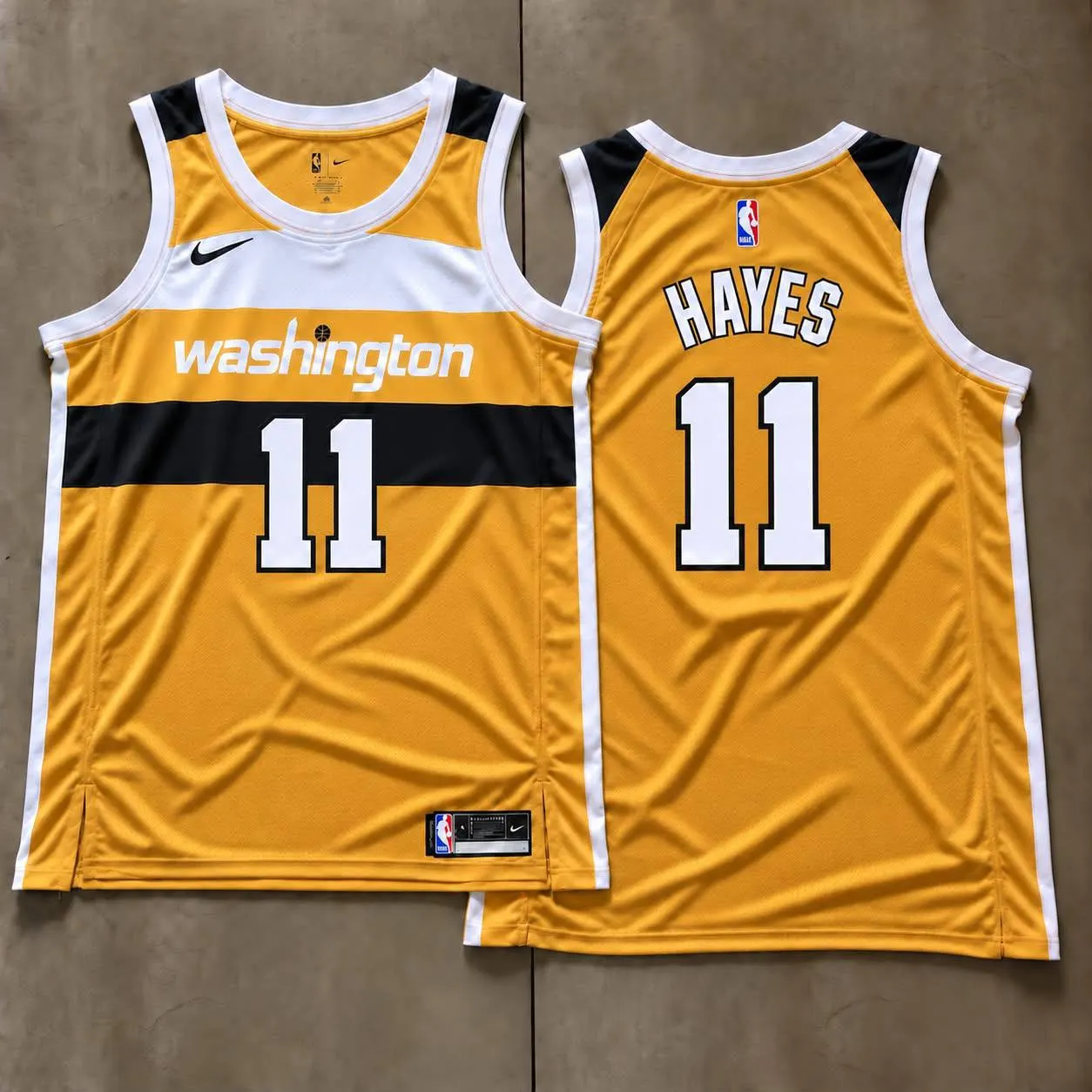 Washington Wizards Elvin Hayes Gold Jersey