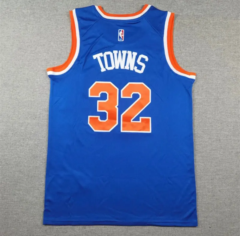 Karl-Anthony Towns Blue New York Knicks Jersey