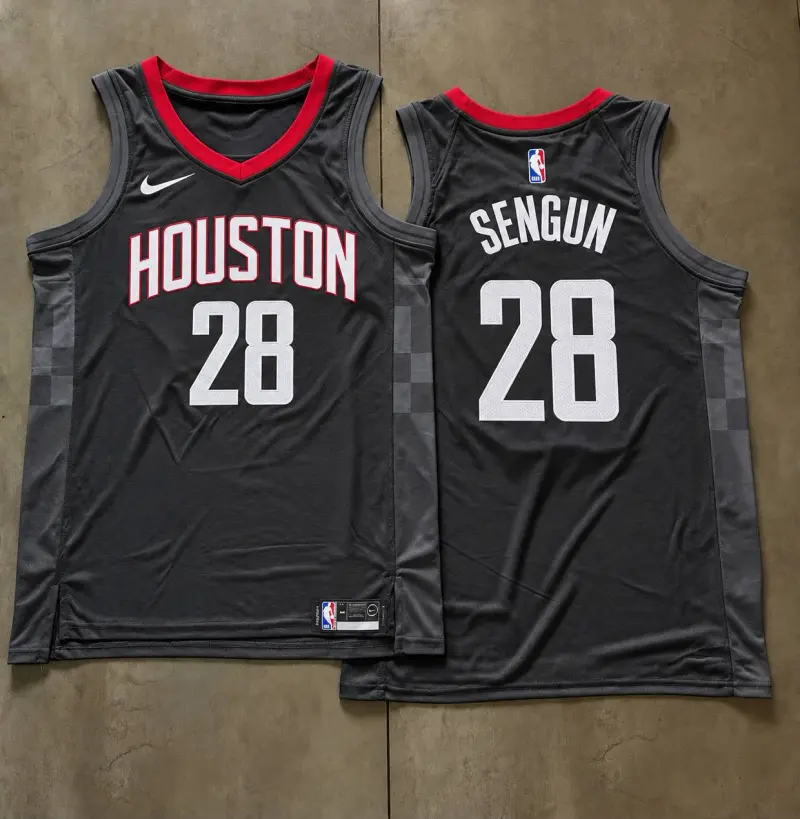 Houston Rockets Alperen Sengun Black Jersey
