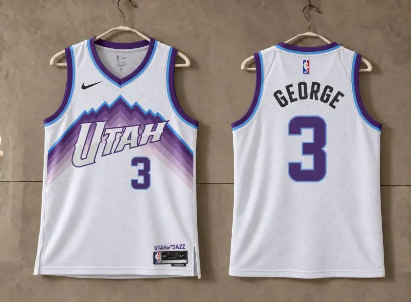 Utah Jazz Keyonte George White Mountain Jersey