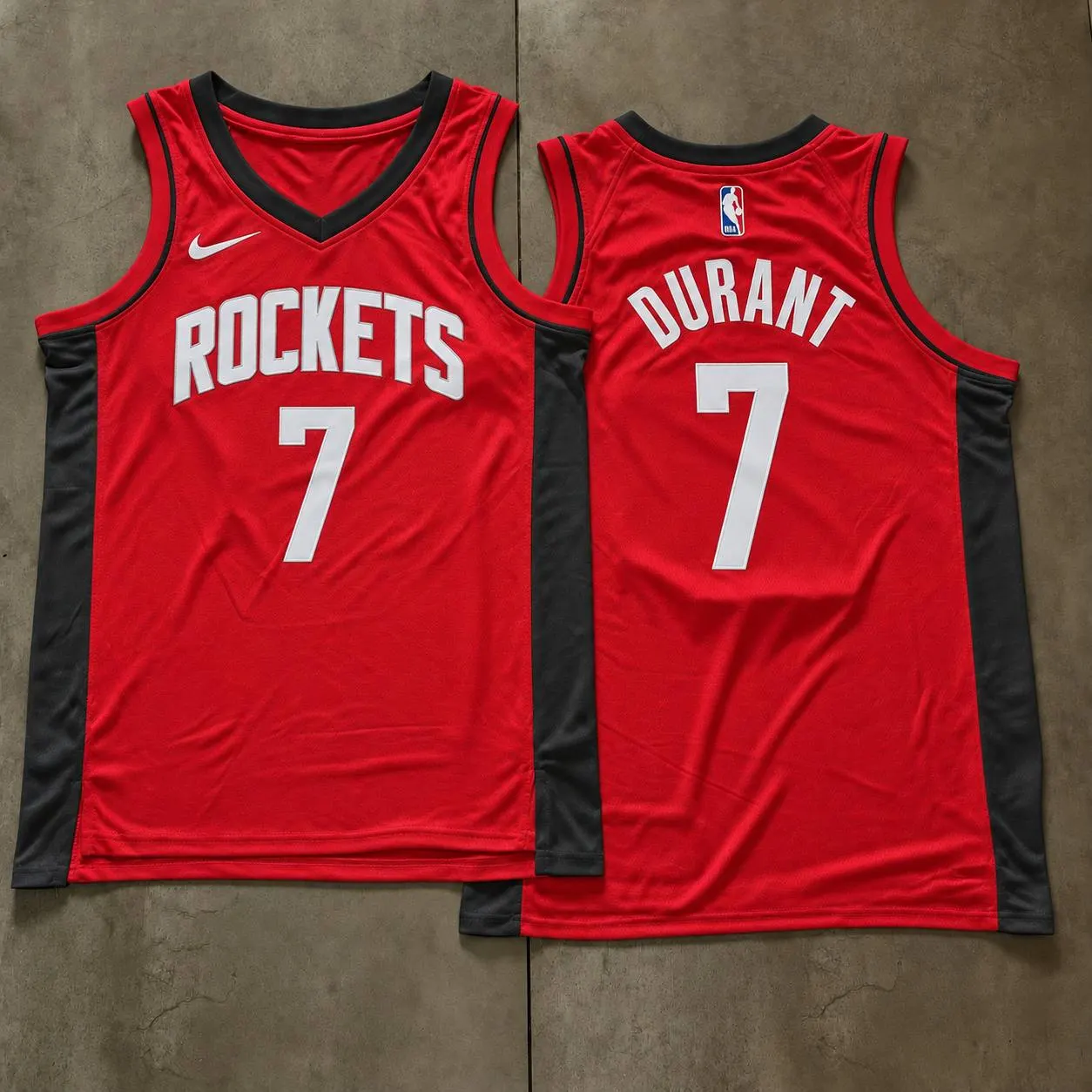 Houston Rockets Kevin Durant Red Jersey