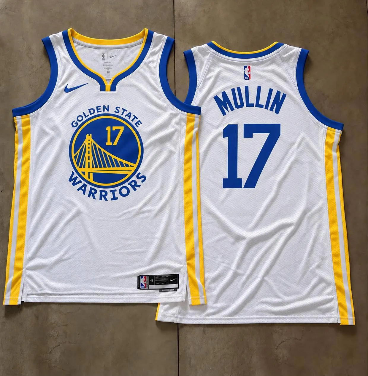 Golden State Warriors Chris Mullin White Jersey