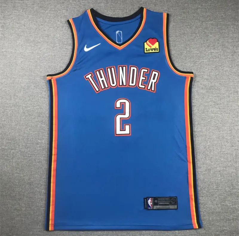 Shai Gilgeous-Alexander Blue Oklahoma City Thunder Jersey