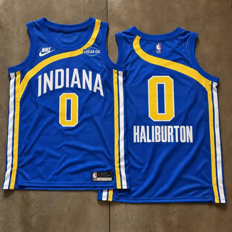 Indiana Pacers Tyrese Haliburton Royal Blue Jersey