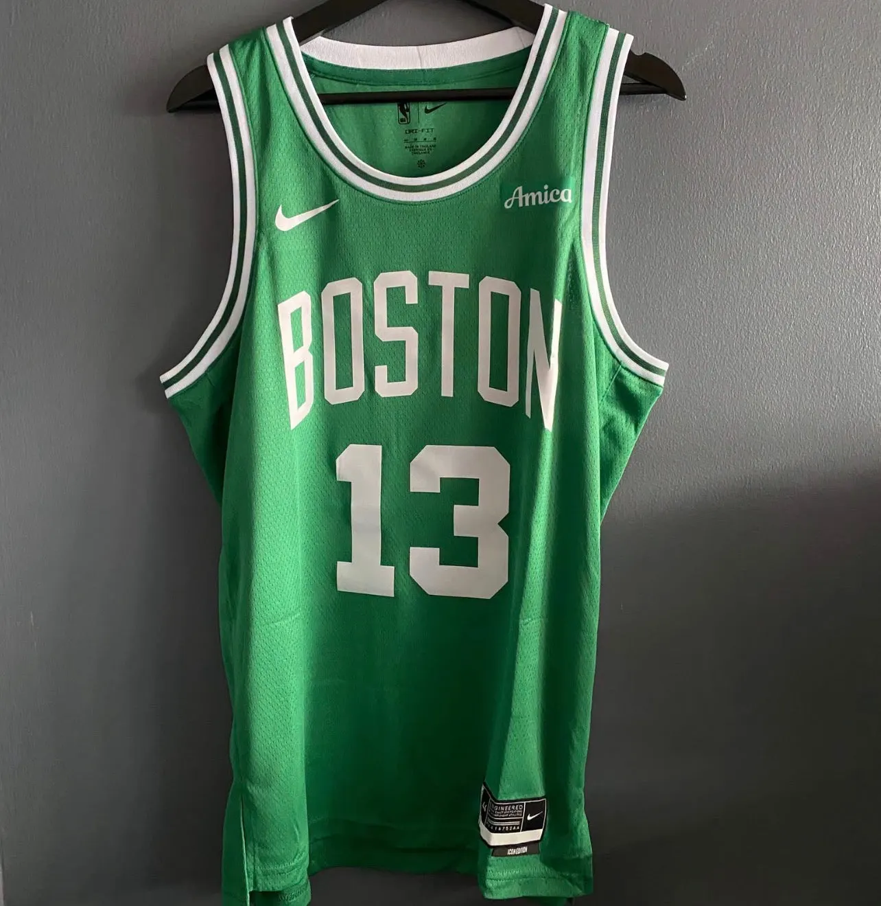 BOSTON CELTICS PAUL GEORGE GREEN JERSEY