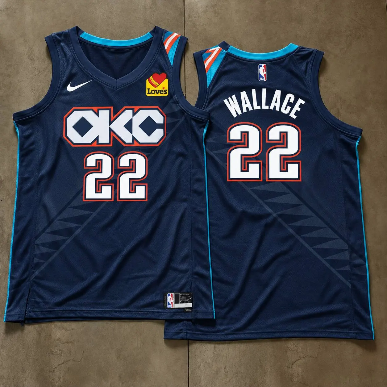 Oklahoma City Thunder Cason Wallace Navy Jersey