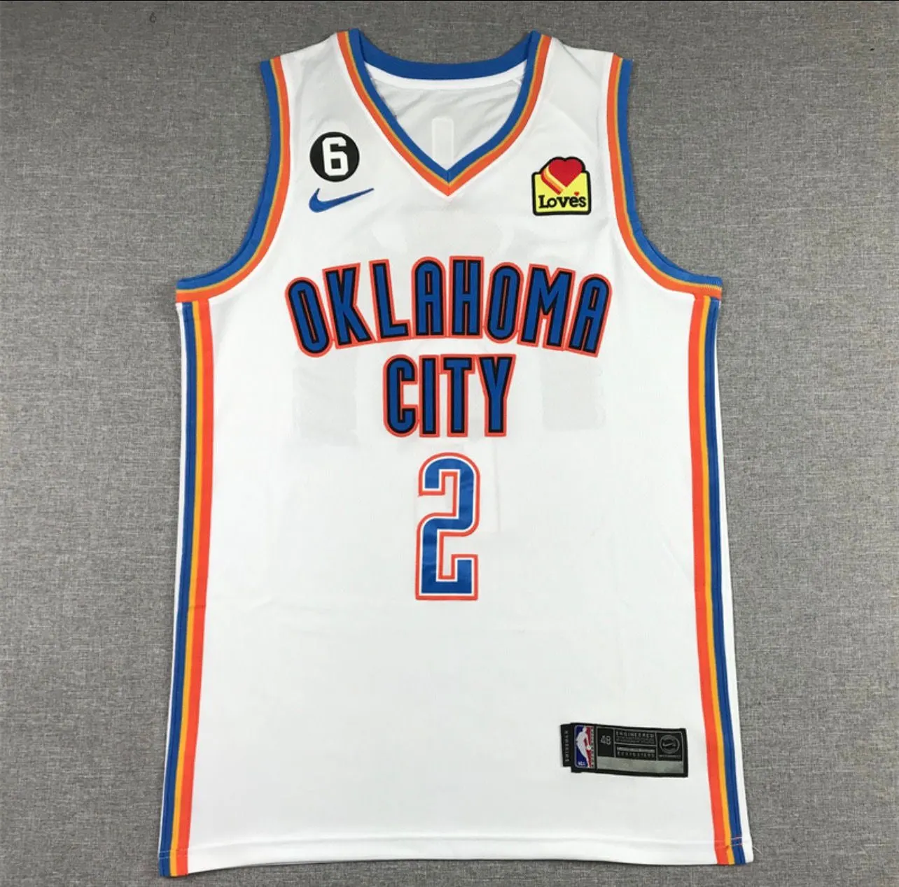 Shai Gilgeous-Alexander White Oklahoma City Thunder Jersey
