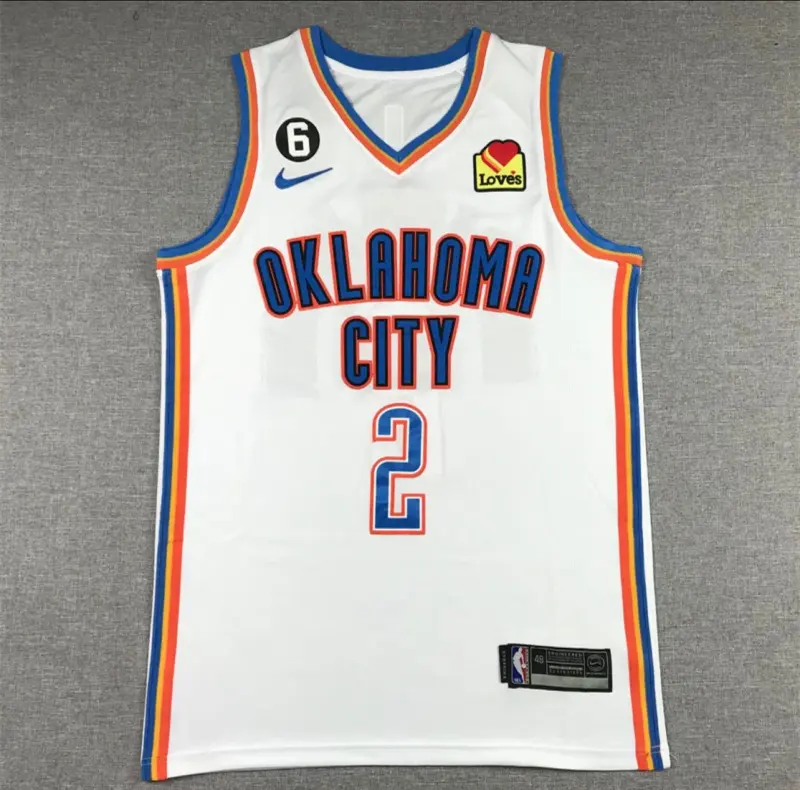 Shai Gilgeous-Alexander White Oklahoma City Thunder Jersey