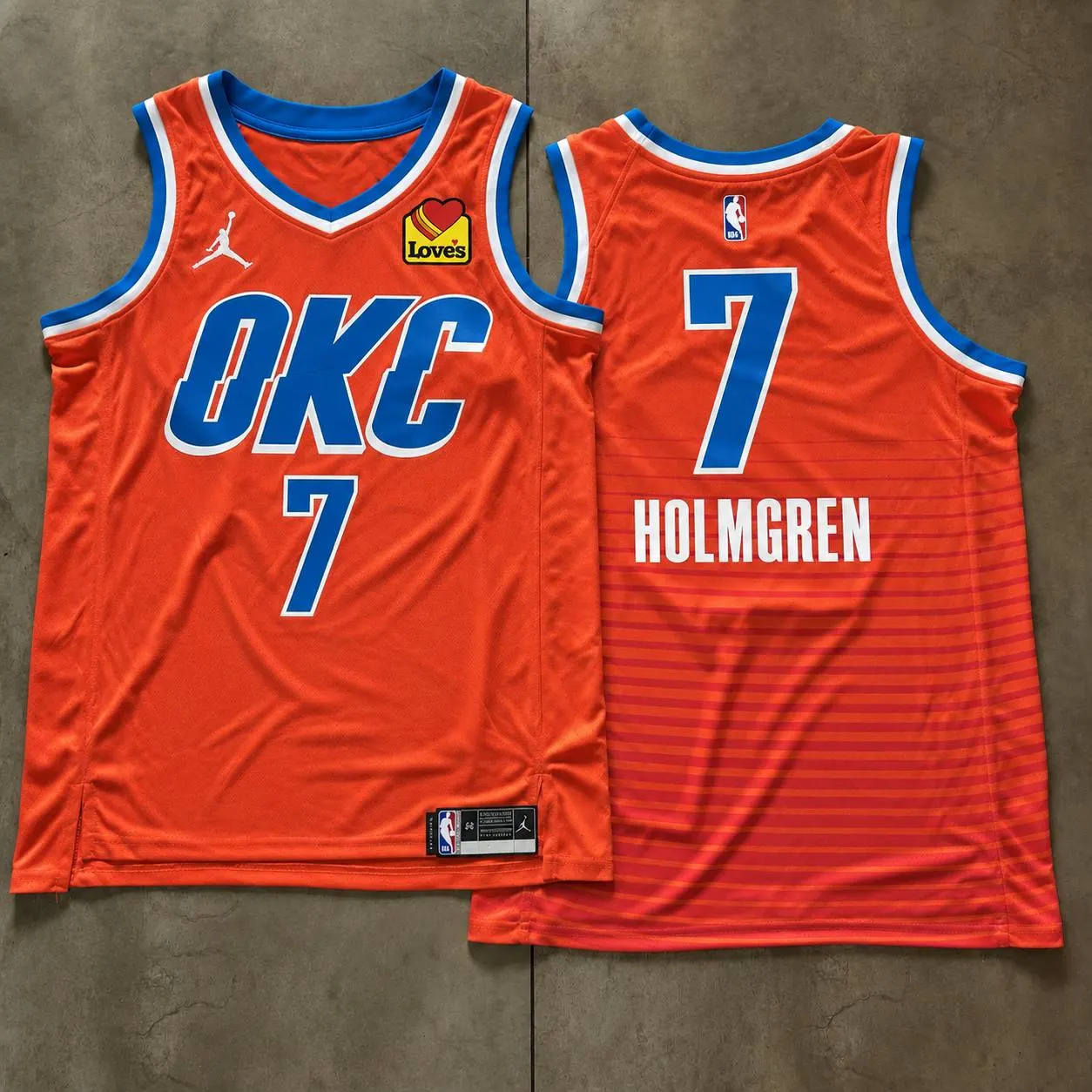 Oklahoma City Thunder Chet Holmgren Orange Jersey