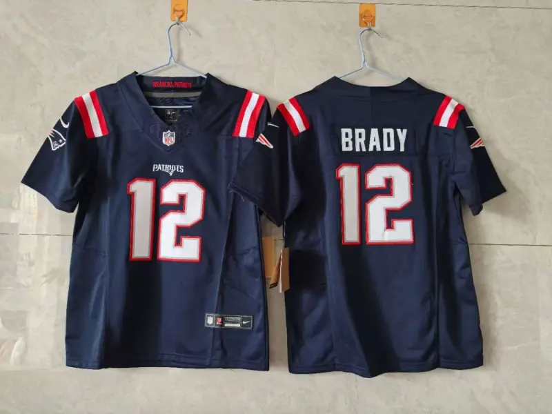 New England Patriots Tom Brady Blue Jersey