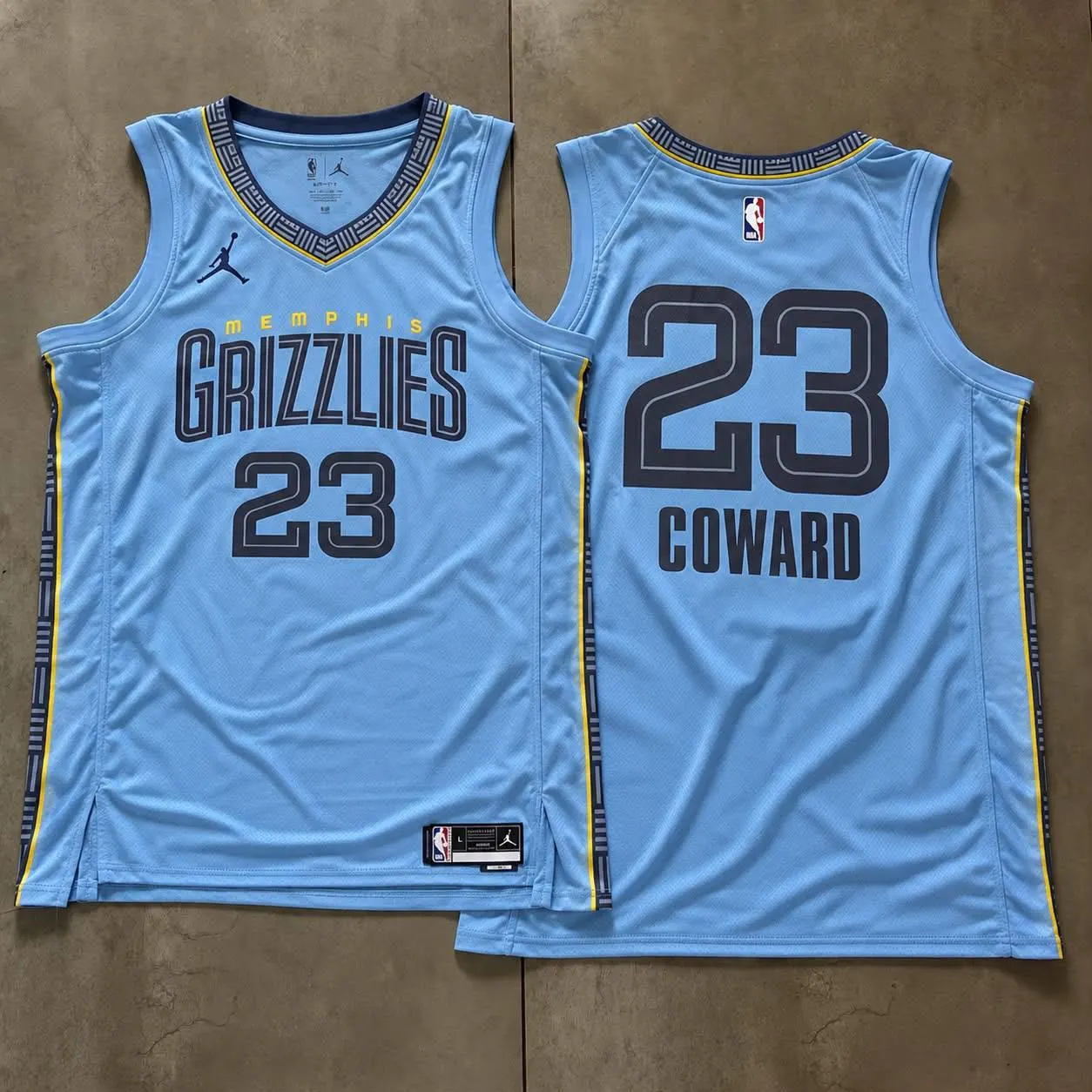 Memphis Grizzlies Cedric Coward Light Blue Jersey