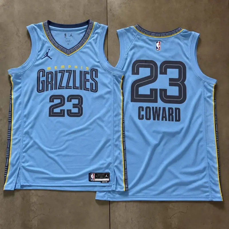 Memphis Grizzlies Cedric Coward Light Blue Jersey