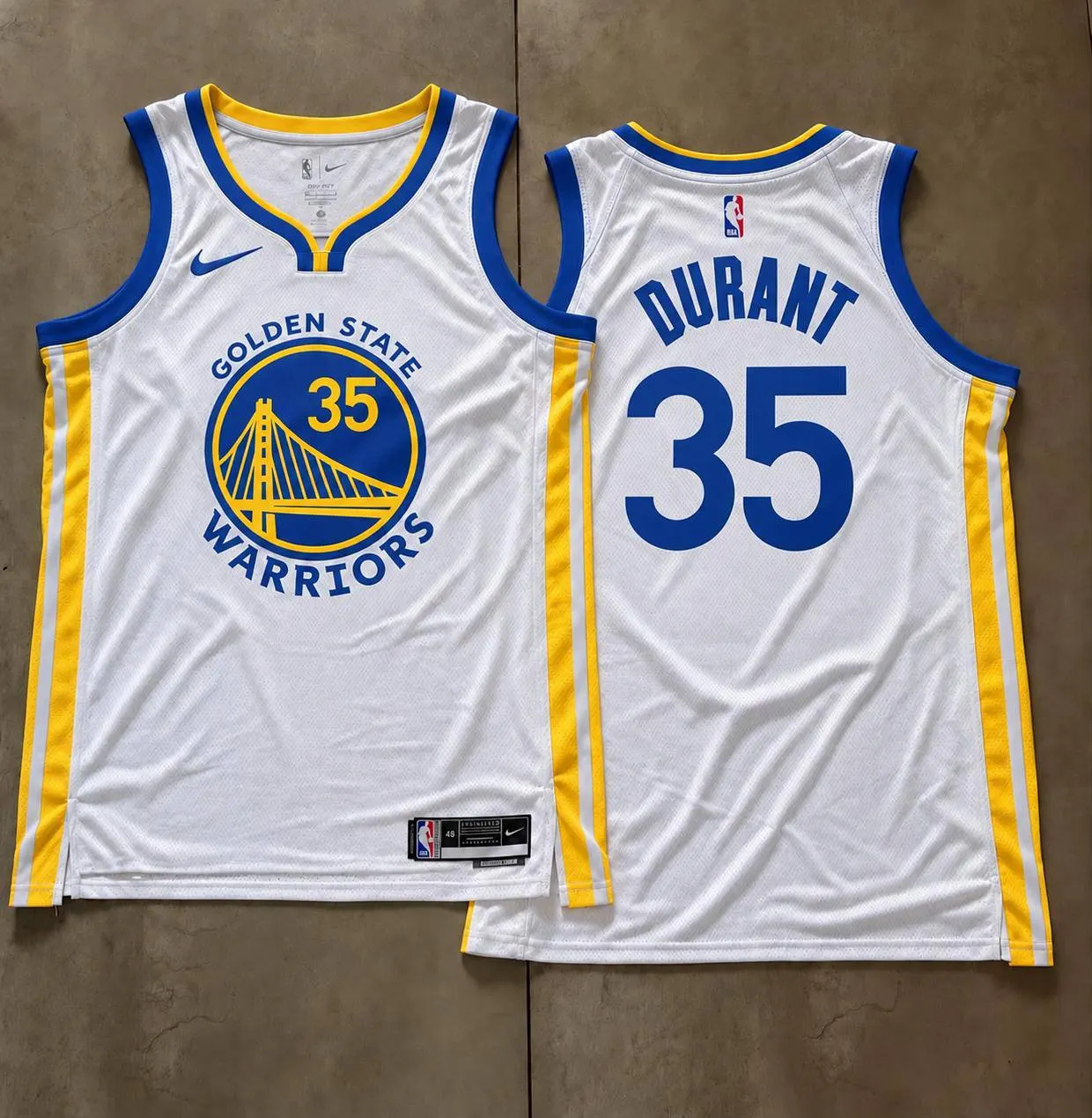 Golden State Warriors Kevin Durant White Jersey