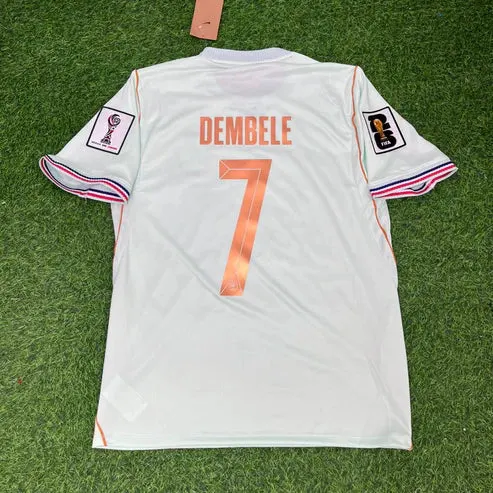 2026 WORLD CUP OUSMANE DEMBELE TEAM FRANCE WHITE JERSEY