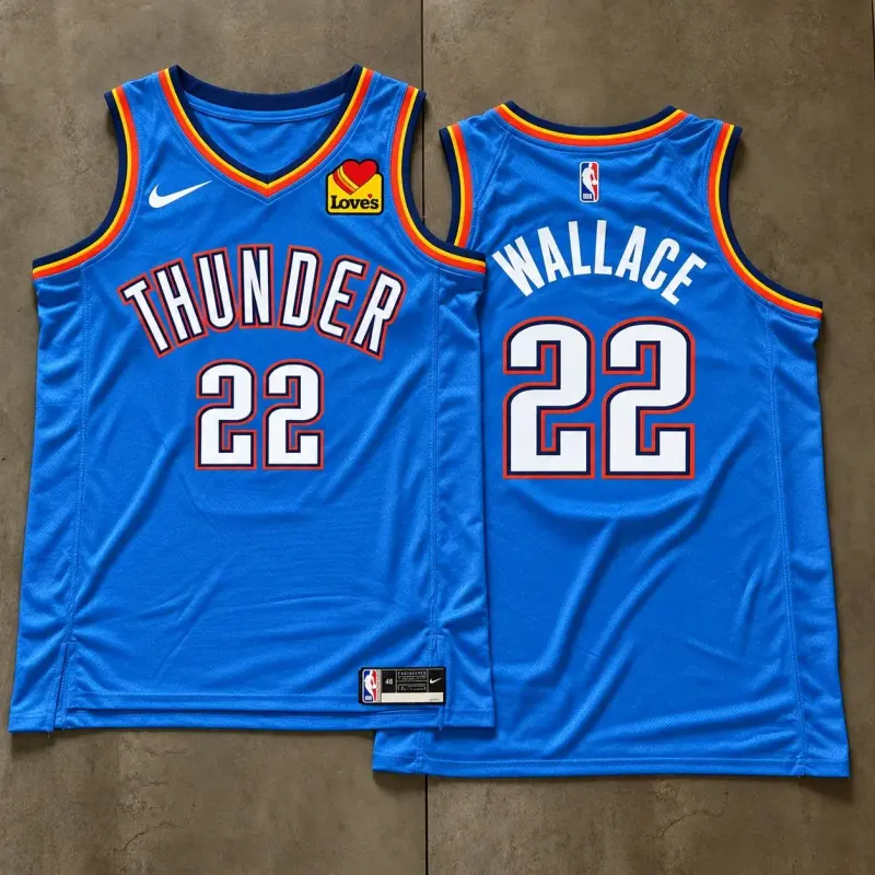 Oklahoma City Thunder Cason Wallace Blue Jersey