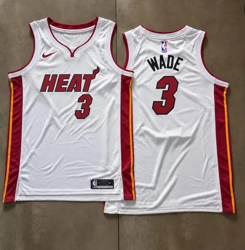 Miami Heat Dwyane Wade White Jersey