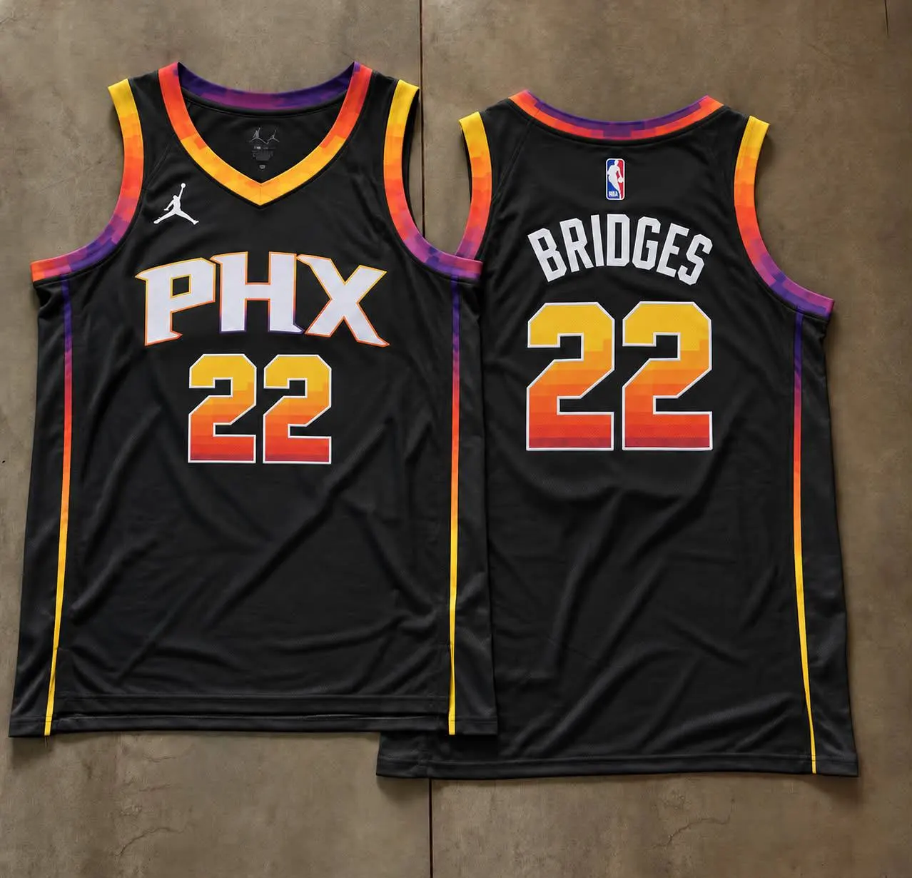 Phoenix Suns Miles Bridges Black PHX Jersey