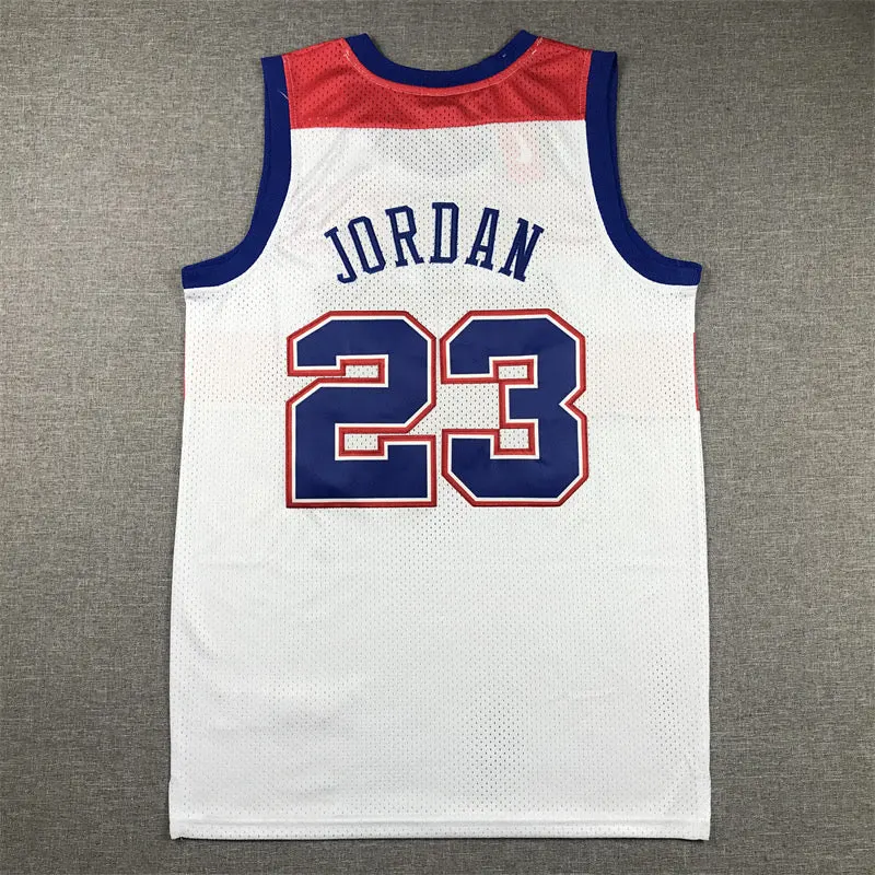WASHINGTON WIZARDS MICHAEL JORDAN WHITE VINTAGE JERSEY