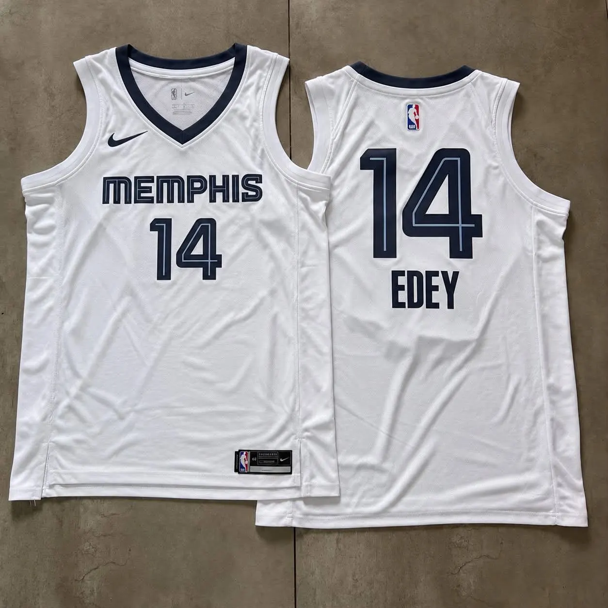 Memphis Grizzlies Zach Edey White Jersey