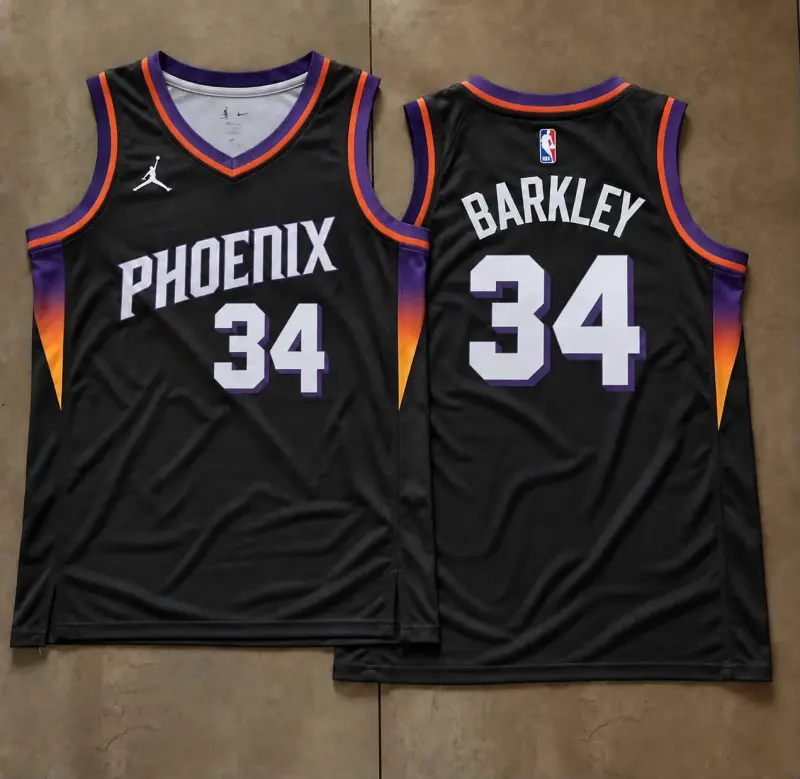 Phoenix Suns Charles Barkley Black Phoenix Jersey