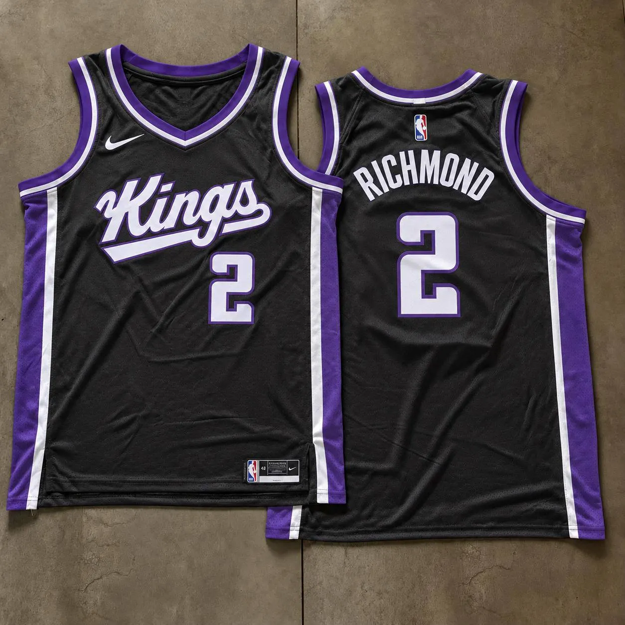 Sacramento Kings Mitch Richmond Black Jersey