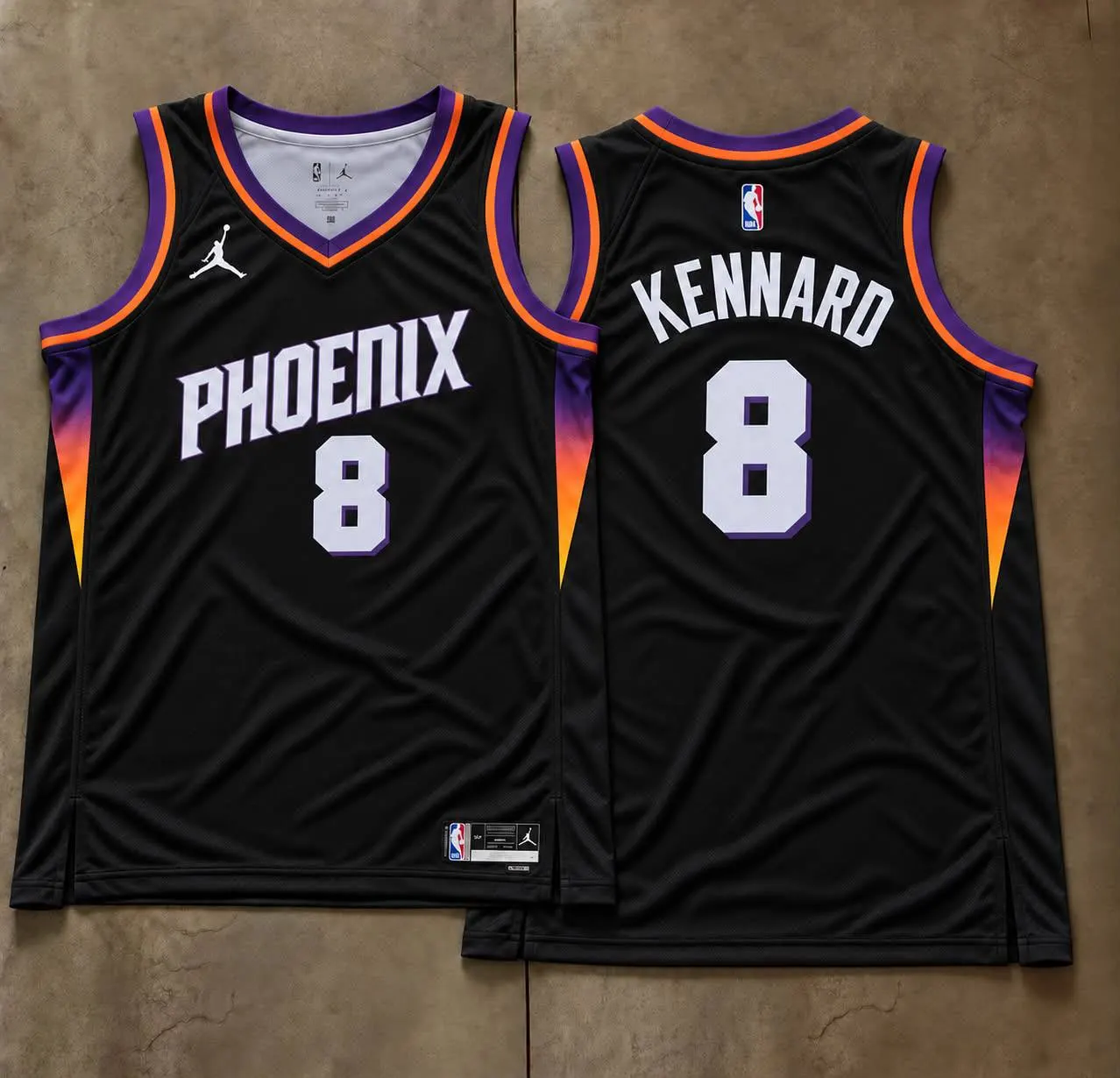 Phoenix Suns Luke Kennard Black Phoenix Jersey