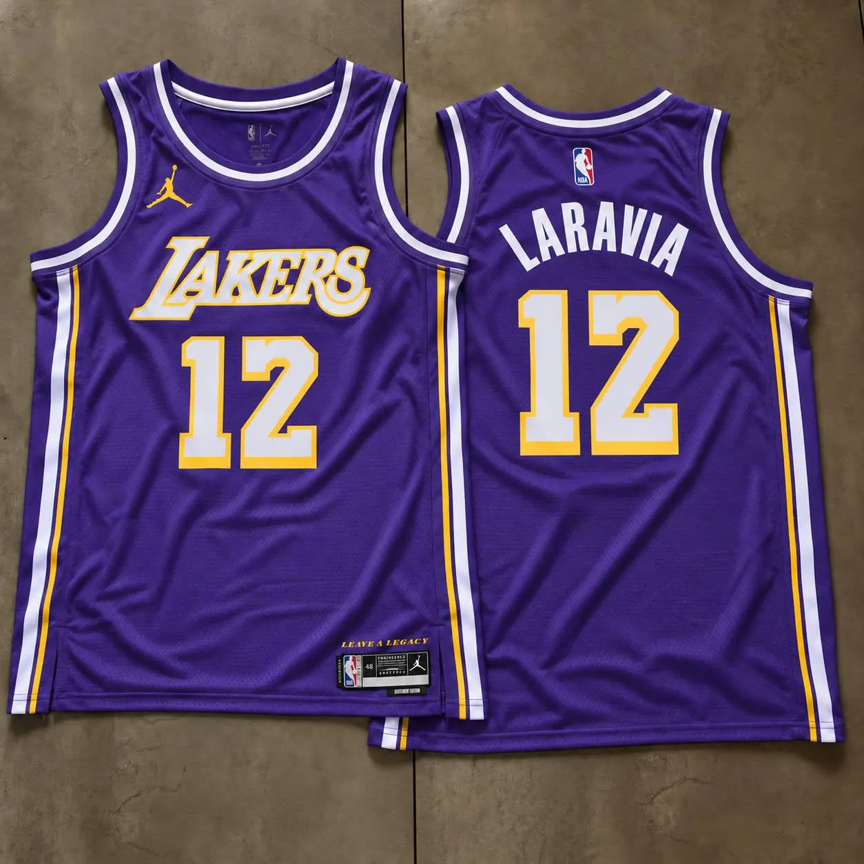 Los Angeles Lakers Jake LaRavia Purple Jersey