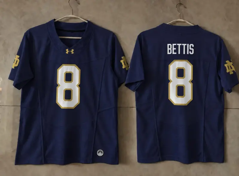 NOTRE DAME FIGHTING IRISH JEROME BETTIS BLUE JERSEY