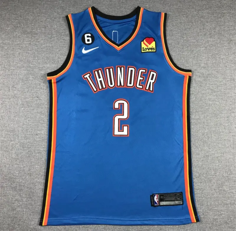 Shai Gilgeous-Alexander Blue Oklahoma City Thunder Jersey