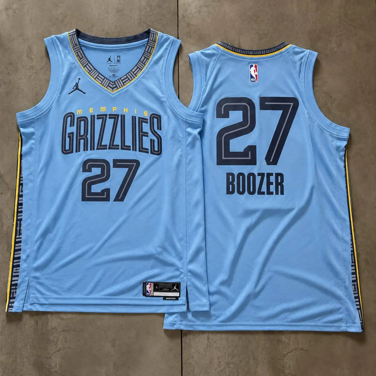 Memphis Grizzlies Cameron Boozer Light Blue Jersey