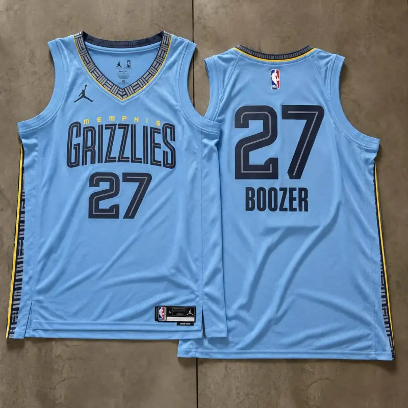 Memphis Grizzlies Cameron Boozer Light Blue Jersey