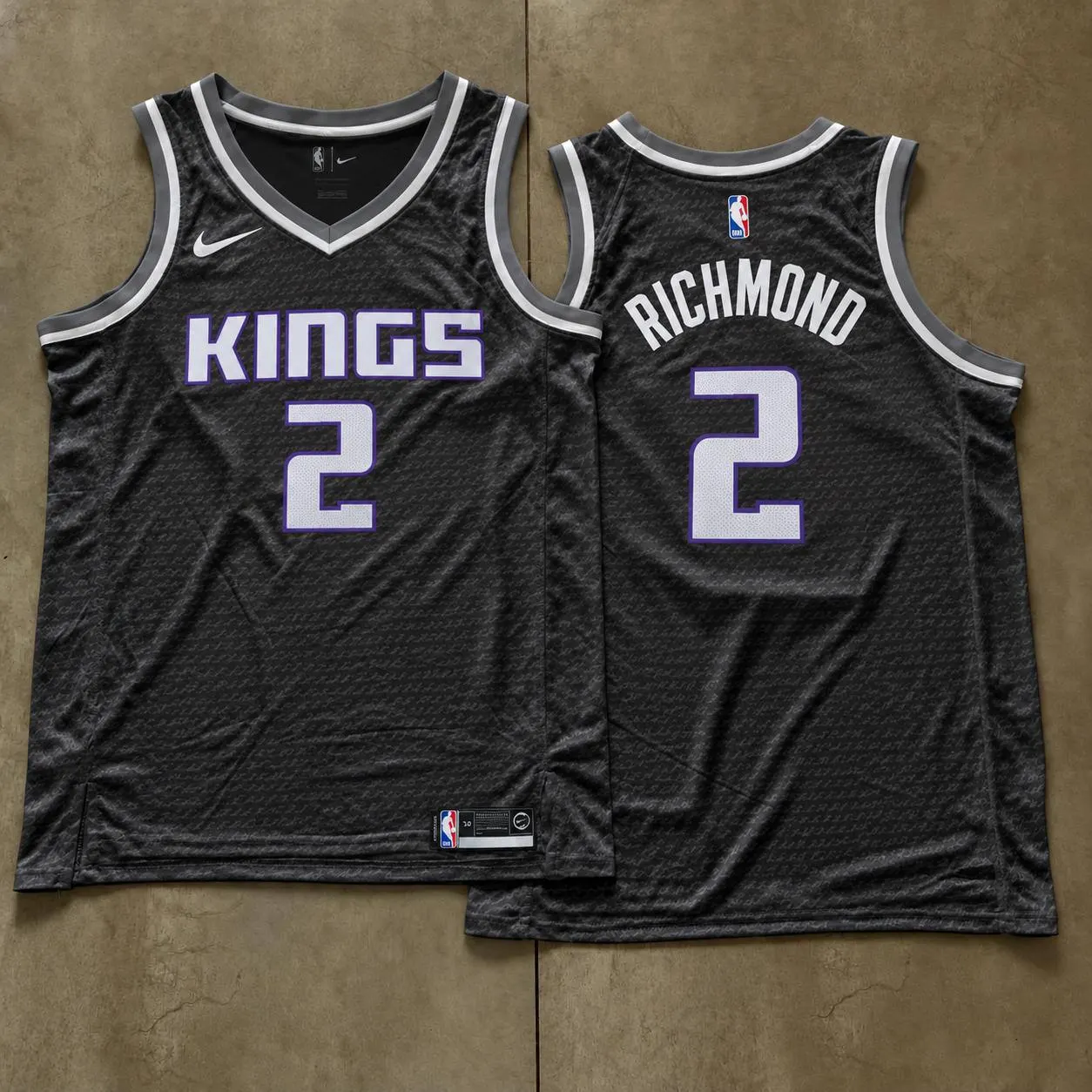 Sacramento Kings Mitch Richmond Charcoal Jersey