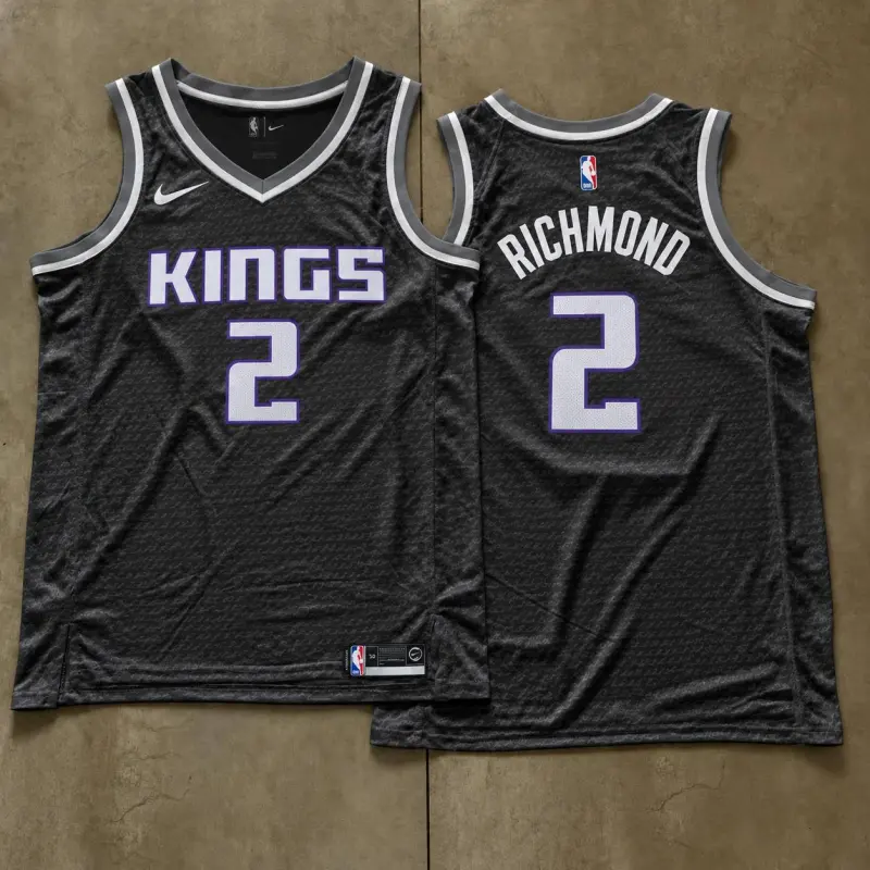 Sacramento Kings Mitch Richmond Charcoal Jersey
