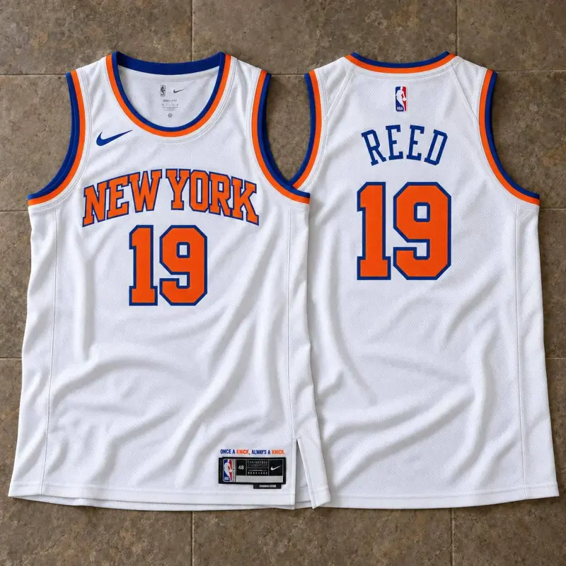 New York Knicks Willis Reed White Jersey