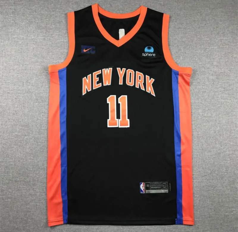 Jalen Brunson Black New York Knicks Jersey