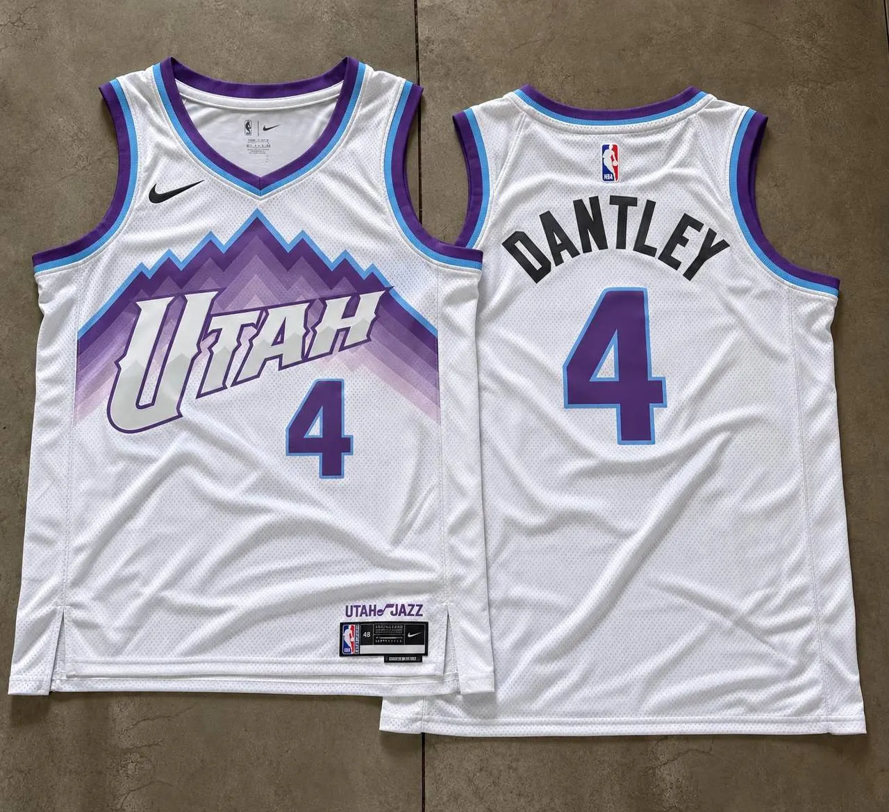 Utah Jazz Adrian Dantley White Mountain Jersey