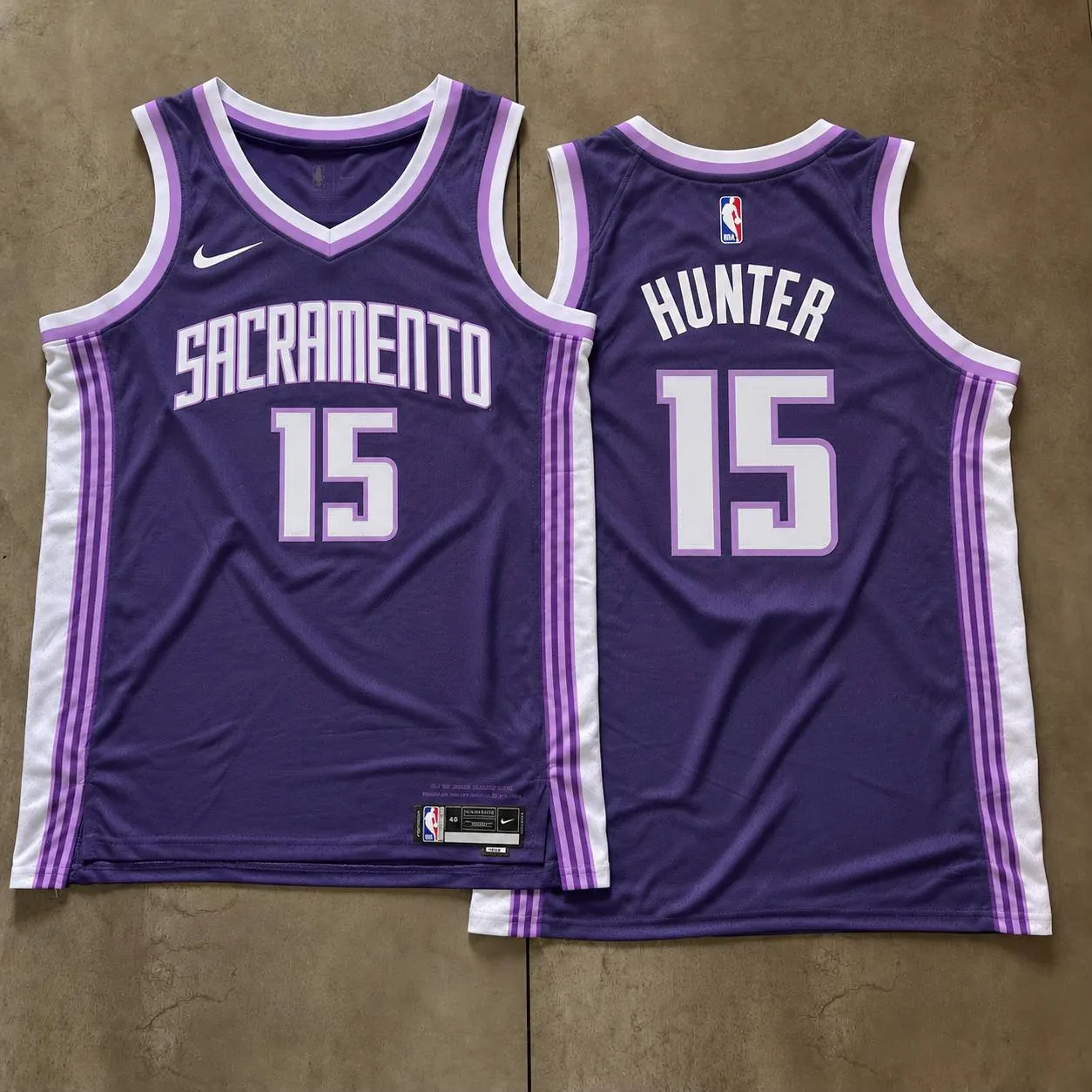Sacramento Kings De'Andre Hunter Purple Jersey
