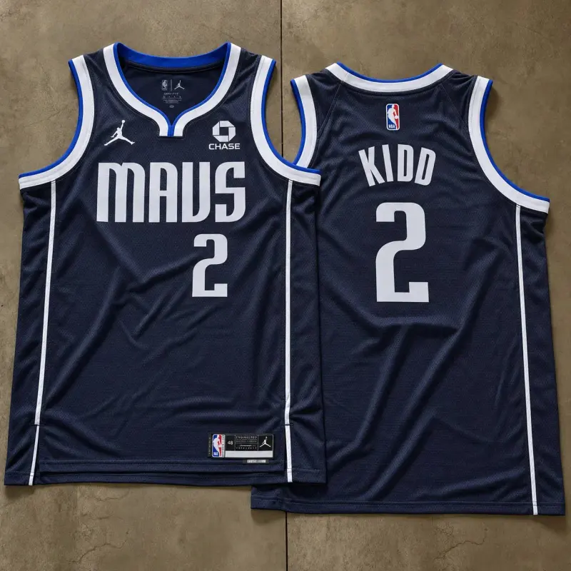 Dallas Mavericks Jason Kidd Navy Jersey