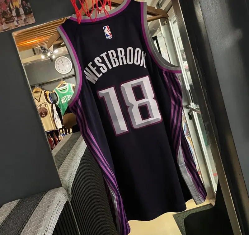 SACRAMENTO KINGS RUSSELL WESTBROOK BLACK JERSEY