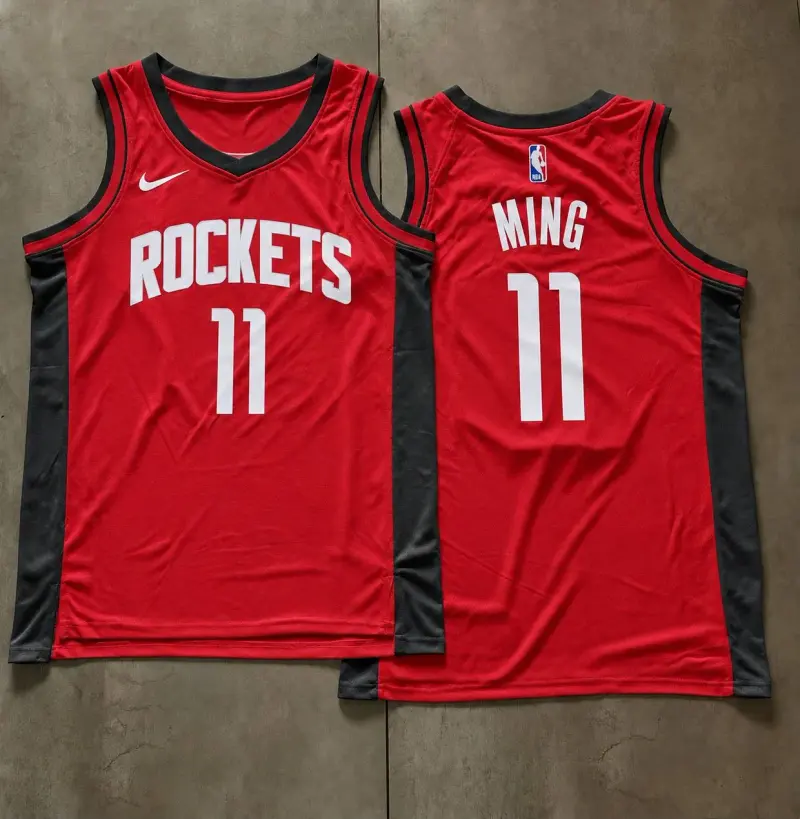 Houston Rockets Yao Ming Red Jersey